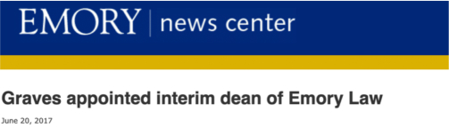 Emory news center announcement